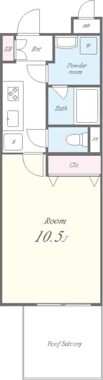 ROOTs Shibuya Honmachi 間取り図