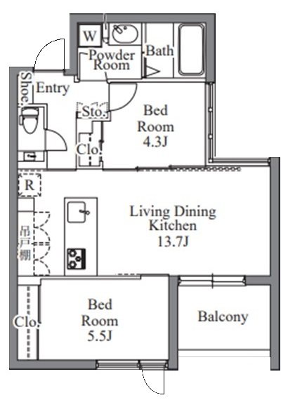 GRAN PASEO西麻布 間取り図