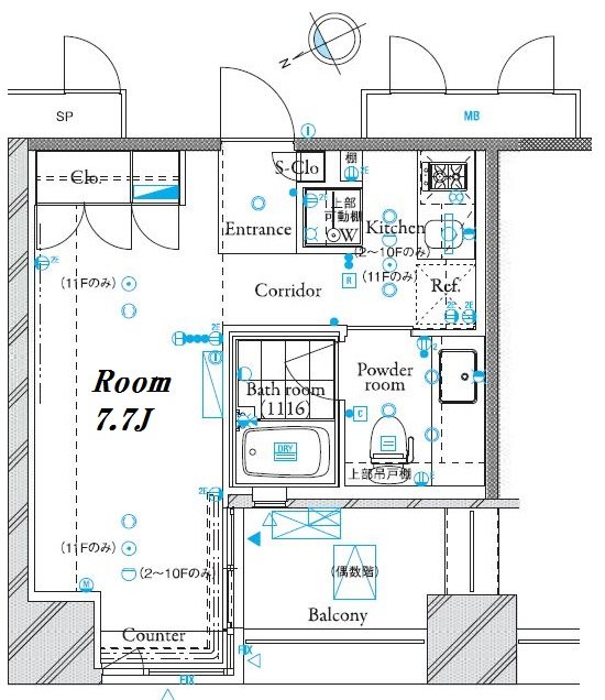 ザ・タワー芝浦 間取り図
