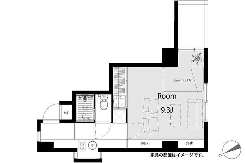 オーベル渋谷 間取り図