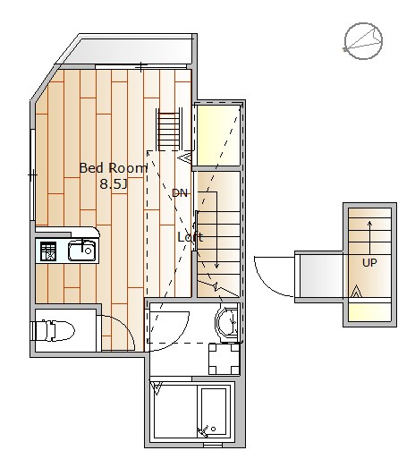 アプリーレ五本木 間取り図