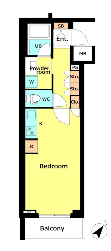 クオリア新宿余丁町 間取り図