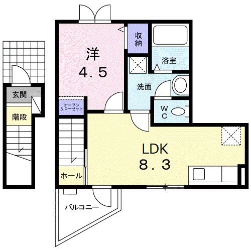 アニュ－グレイス新井薬師 間取り図