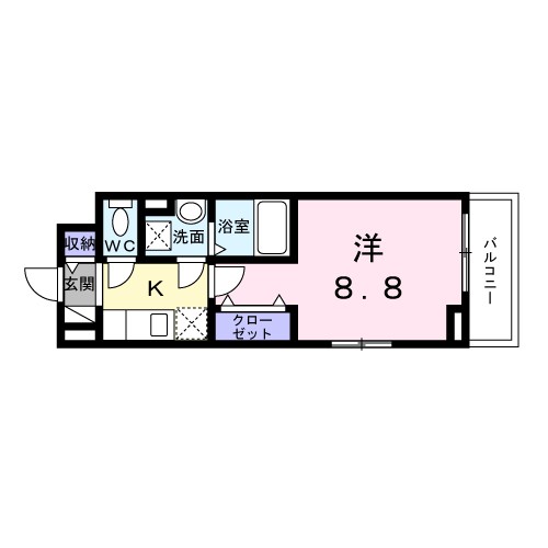 ベル西早稲田 間取り図