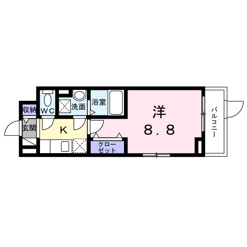 ベル西早稲田 間取り図