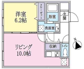 クラージュ中野 間取り図