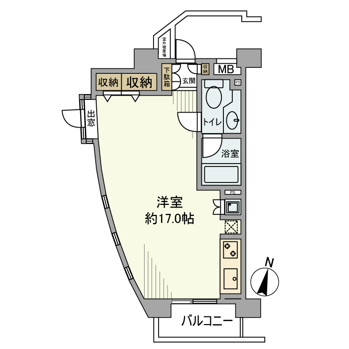 フリーディオ大崎 803号室 間取り