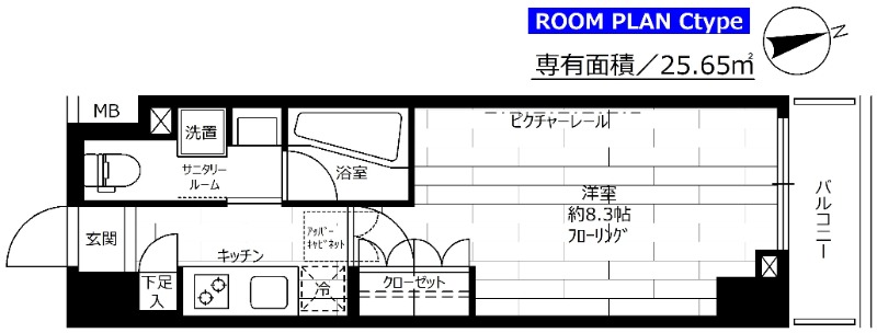 ステージファースト飯田橋アジールコート 間取り図