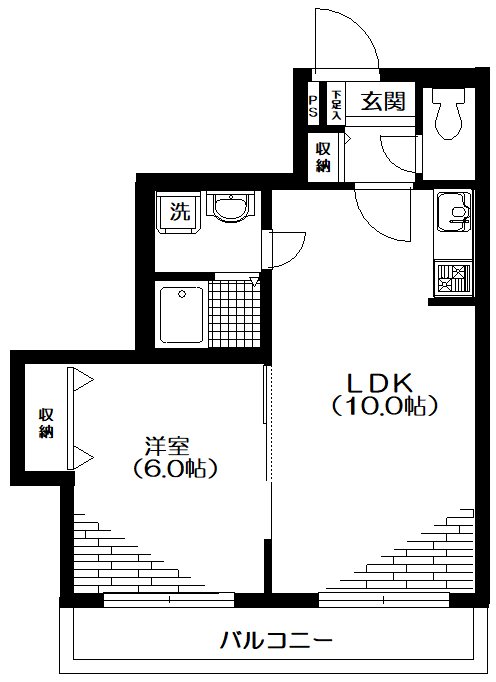 ベネレイト幡ヶ谷 間取り図