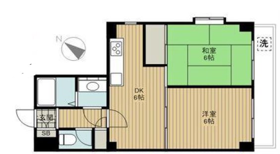 フラットワセダ 間取り図