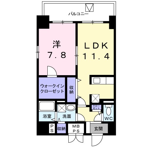エトワールブランシュ新橋 間取り図
