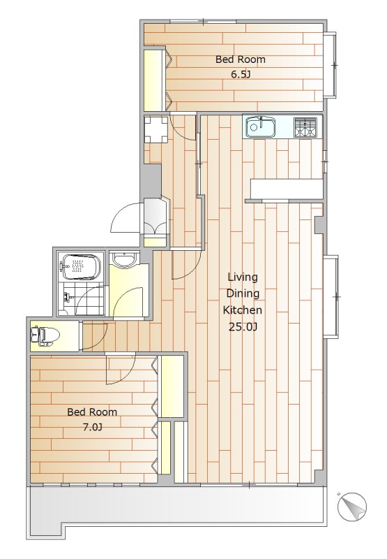 グランドキャッスル学芸大 間取り図