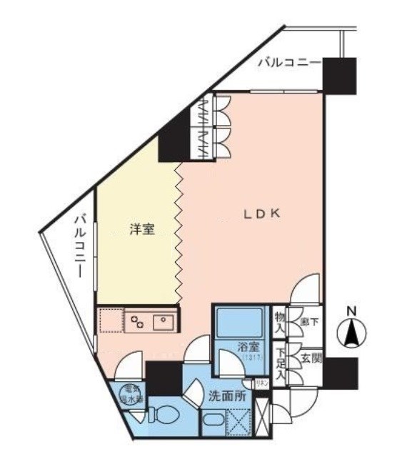 エクセレント麻布十番 間取り図