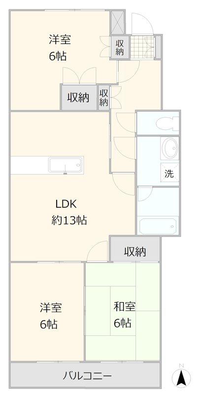 サンライズ中瀬 間取り図
