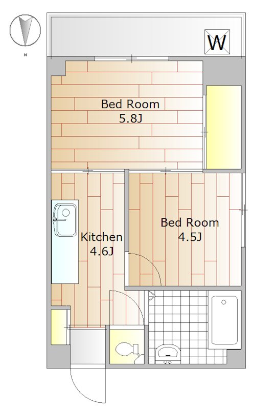 フロール氷川台 間取り図