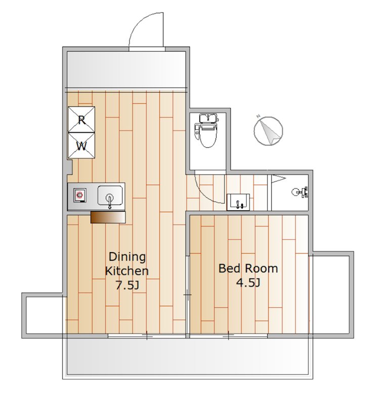 ドルチェやの 間取り図