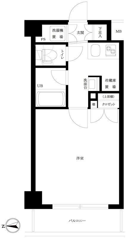 ルーブル高田馬場参番館 間取り図