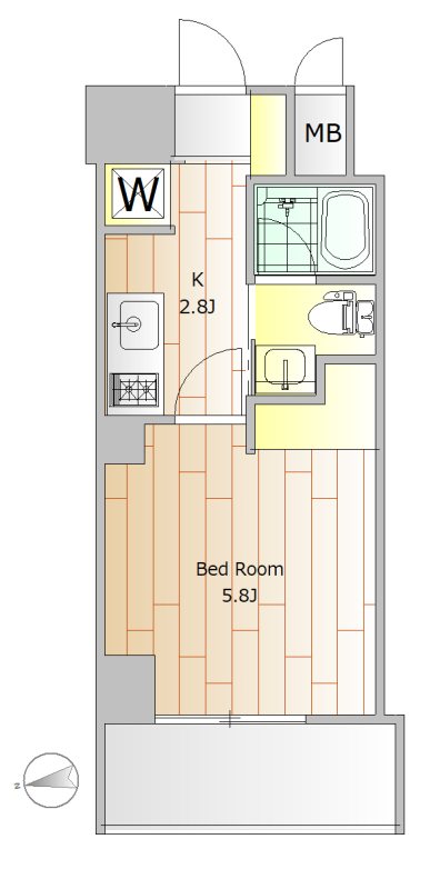 旗の台アパートメント 間取り図