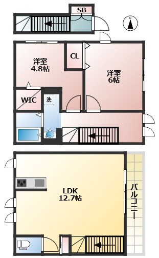 ヴィラ・シンビオーズ三軒茶屋 間取り図