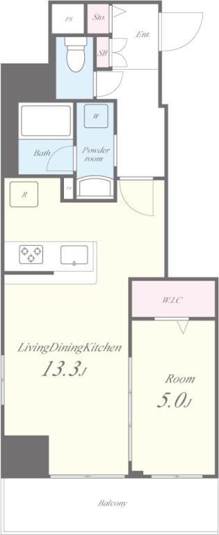 La Gracia四谷 1004号室 間取り