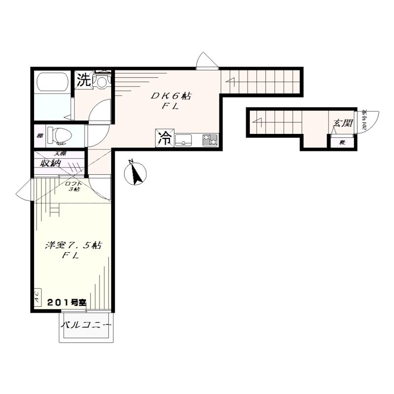 メゾン四ツ谷 間取り図