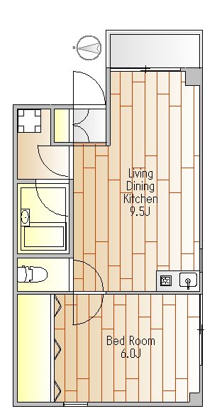 mar 301号室 間取り