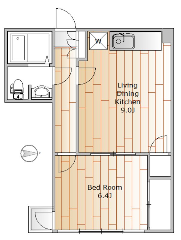 パレスガル 527号室 間取り