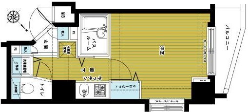 トーシンフェニックス松濤 401号室 間取り