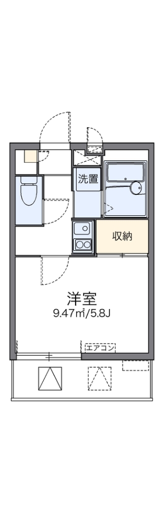 レオパレスパルフェタムール北沢 202号室 間取り