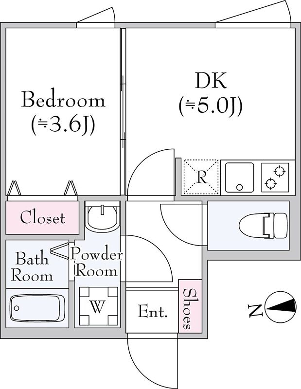 グリーンパス奥沢 103号室 間取り