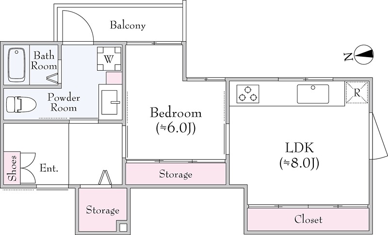 グリーンパス奥沢 101号室 間取り