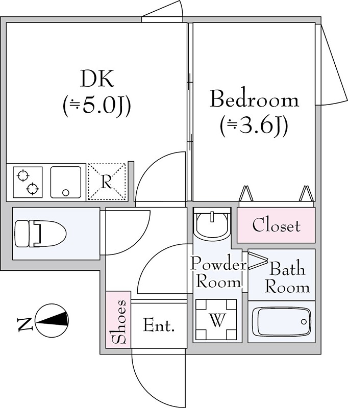 グリーンパス奥沢 203号室 間取り