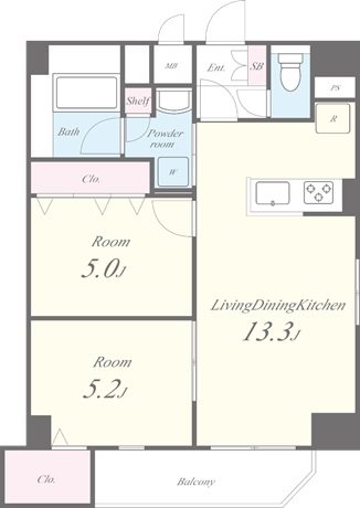 水神櫻郷レジデンス 0701号室 間取り