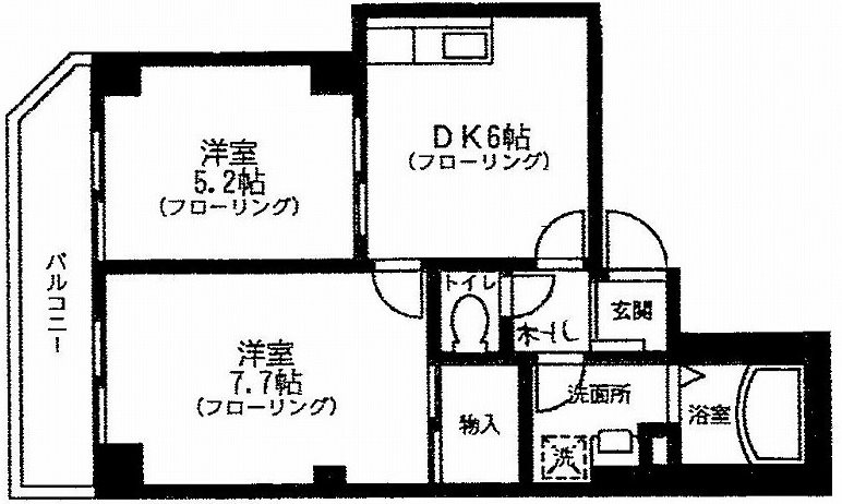 フルーヴ 403号室 間取り