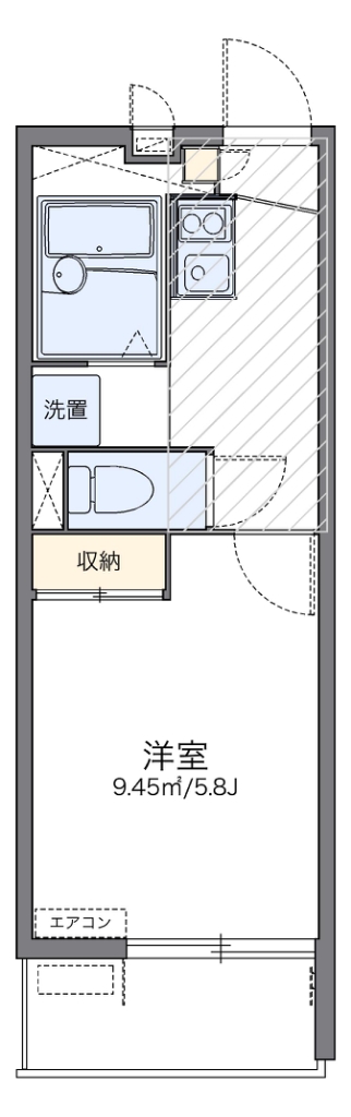 レオパレス翔 間取り図