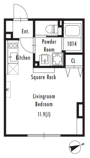 GRAN PASEO市谷仲之町 間取り図