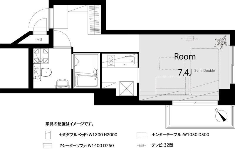 メゾンドール西荻窪 間取り図