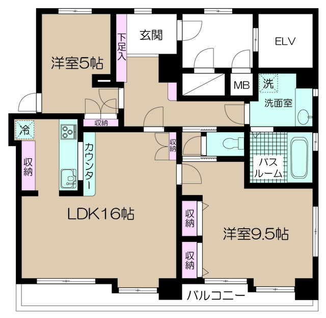 クレスト高円寺 間取り図