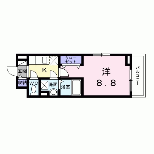ベル西早稲田 間取り図