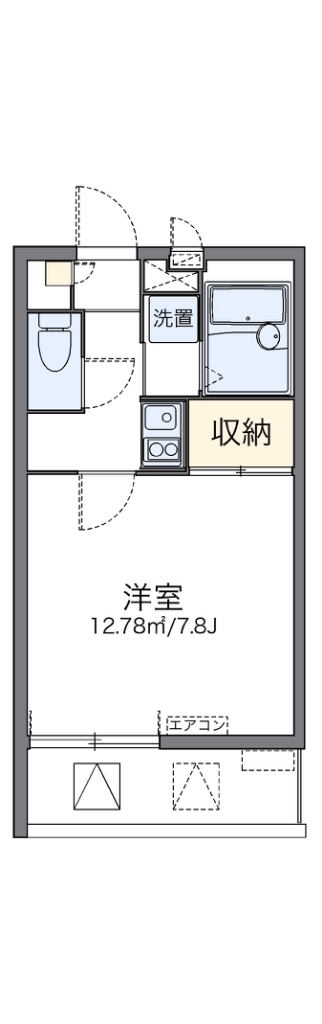 レオパレスマリンスター 間取り図