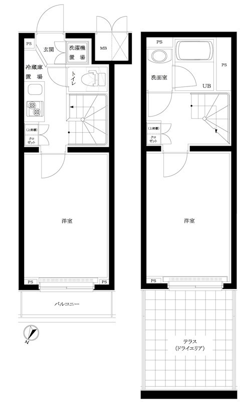 ルーブル中野富士見町伍番館 間取り図