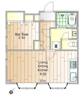 コムデ・ビュー 間取り図