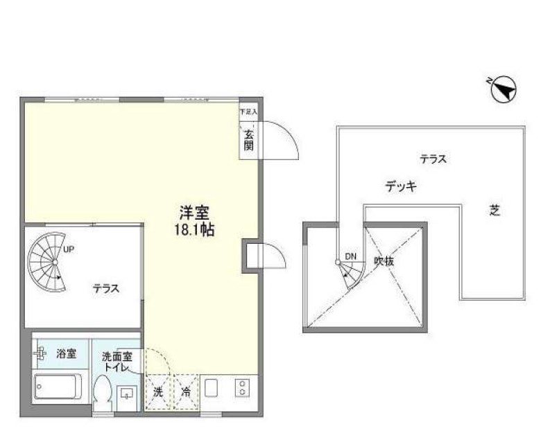 Ｍｏｄｅｌｉａ　Ｂｒｕｔ表参道 305号室 間取り
