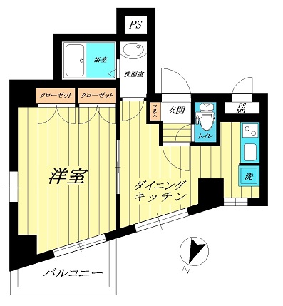 ｶﾃﾘｰﾅ千駄木 間取り図