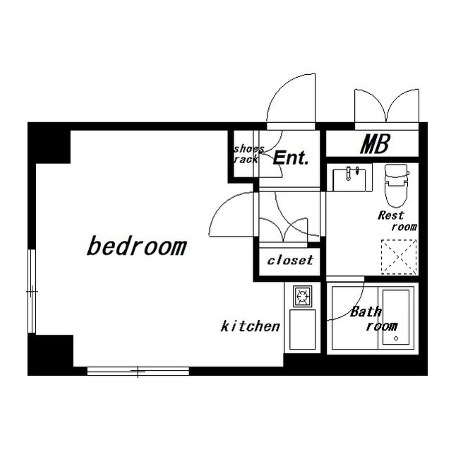 サン・ハーネス四谷 間取り図