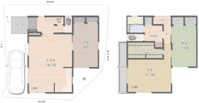春日一戸建 間取り