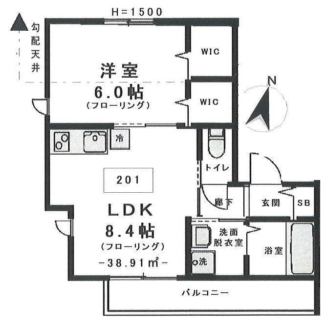ジェミニ・サウス  間取り図
