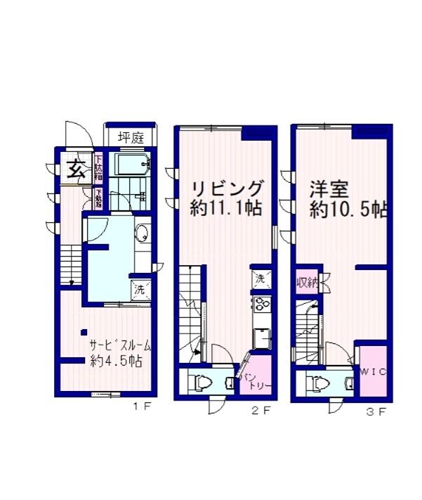 和田１丁目戸建 間取り図