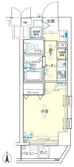 メインステージ恵比寿東 204号室 間取り