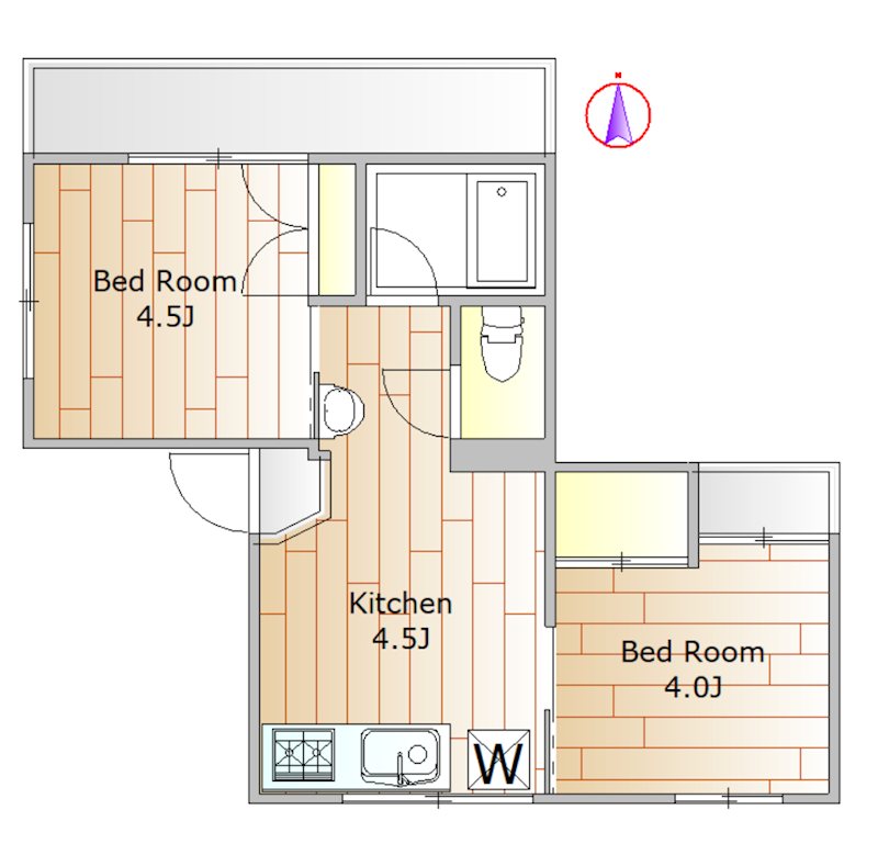 リベラルⅡ 間取り図